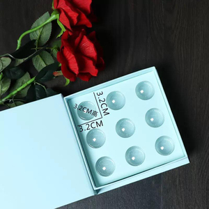 Sang trọng hình trái tim Kẹo thanh sô cô la hộp tráng giấy Glossy/Matt Cán dập nổi Nấm cục kẹo bonbons có thể tái chế - Product Image 6