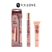 V.V.LOVE Bloemen- en Fruitgeur Vrouwelijke Parfumset 35ml Body Mist & 35ml Body Lotion Mini Reisset OEM&ODM Maatwerk