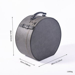 Maleta <span class=keywords><strong>de</strong></span> <span class=keywords><strong>Viaje</strong></span> Pequeña Vintage Personalizada Inspirada en Material PU para Cajas <span class=keywords><strong>de</strong></span> Sombreros <span class=keywords><strong>de</strong></span> Flores, <span class=keywords><strong>Maletas</strong></span> <span class=keywords><strong>de</strong></span> Regalo Inspiradas - Product Image 6