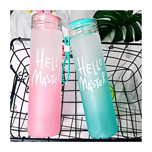 Bottiglie d'Acqua in Vetro Colorato Sfumato da 15oz con Logo Personalizzato per Palestra e Attività all'Aperto - Product Image 4