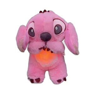Peluche per Bambini a Forma di Cane con Luci <span class=keywords><strong>e</strong></span> Suoni Rilassanti, Imbottitura in Cotone PP, Regalo di Compleanno Caldo <span class=keywords><strong>e</strong></span> Carino - Product Image 5
