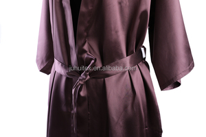 22 Momme 100% puro abito di seta per le donne puro colore lungo Kimono accappatoi morbido <span class=keywords><strong>camicia</strong></span> <span class=keywords><strong>da</strong></span> <span class=keywords><strong>notte</strong></span> - Product Image 6