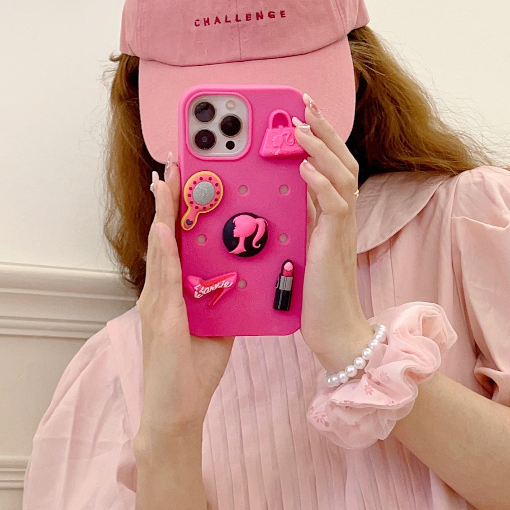 Miroir de maquillage Barbie rose avec DIY