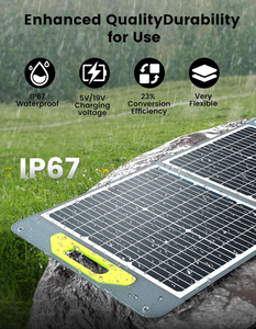 400W Portable Foldable Solar Panel Charger Compatible with 40V Solar Power Station <b>Generator</b> for RV <b>Camping</b> Household Use - Product Image 5