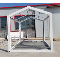 Estructura de Acero Prefabricada Desmontable de Paquete Plano de 20/10/40 Pies para Mini Casa o Contenedor Marítimo para Edificio de Oficinas