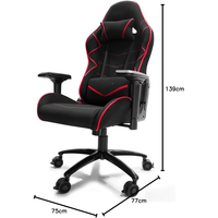 Chaise de jeu de style populaire, chaise d'ordinateur avec mécanisme papillon, accoudoirs 4D et siège pivotant pour le jeu à domicile