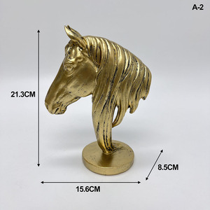 Statua di Cavallo all'Ingrosso, Scultura Moderna a Forma di Testa di Cavallo, Oggetti Decorativi di Lusso per <span class=keywords><strong>Soggiorno</strong></span>, Ufficio, Ingresso - Product Image 6
