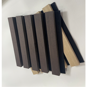 Panel acústico de listón de madera profesional Panel de pared absorbente de sonido para estudio de oficina Clase a Clasificación de fuego - Product Image 5