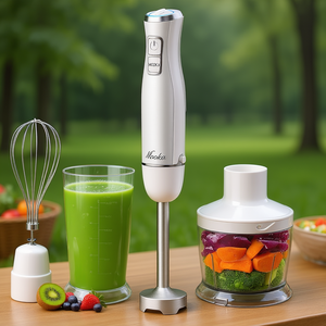 Mixeur Plongeant Mooka 1100W 12 Vitesses, Bol de 600ml, Mixeur Plongeant Multifonctionnel pour Cuisine avec Fonction Chauffante - Product Image 2