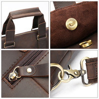 Sac à bandoulière vintage en cuir pour avocat, sacoche de conférence, porte-documents pour homme, sacoche d'affaires pour ordinateur portable