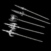 Couteau à thé chinois Longquan Micro arme froide série couteaux pistolets épées hallebardes aiguilles à thé forgeage en acier inoxydable
