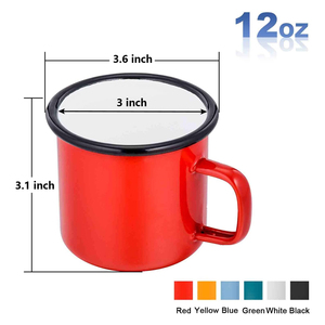 Taza de Acero Esmaltada de 350ml/12OZ para Sublimación, Diseño Navideño, Ideal para Café y Agua - Taza de Café de Calidad - Product Image 2