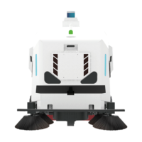Robot de nettoyage haute pression automatique sans conducteur, balayeuse et laveuse commerciale pour extérieur, grand réservoir d'eau, alimenté par batterie