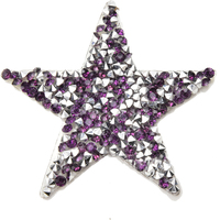 Hot-fix étincelant étoile strass Patch bricolage vêtements autocollant transfert de chaleur Applique pour vêtements sac chaussures