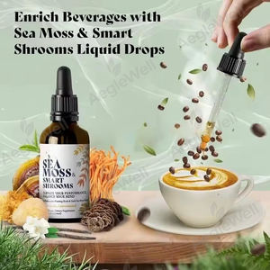 Organik İrlanda deniz yosun sıvı mantar bilişsel için tentür Seamoss mantar özü düşer - Product Image 3