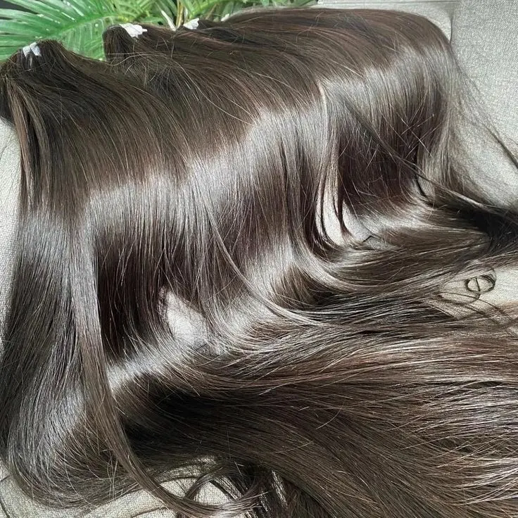 Toptan 40 inç ham kamboçyalı vietnam insan saçı demetleri hint saç tipi özelleştirilebilir düz dalga Perm Yaki düz