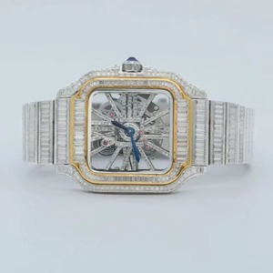 Reloj de Lujo de Edición Limitada para Hombre con Diamantes Moissanite de Claridad Iced de Calidad Premium, Cuarzo y Acero Inoxidable Automático - Product Image 2