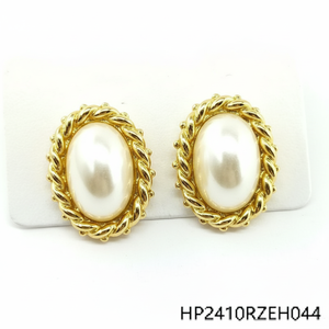 Orecchini pendenti con strass scintillanti per donna eleganti gioielli di perle accessori per feste e matrimoni - Product Image 1