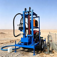 Machine de forage de puits d'eau 300m, engin automatisé sur chenilles pour l'approvisionnement en eau potable rurale, certifié CE, directement de l'usine