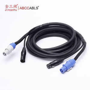 <span class=keywords><strong>Cable</strong></span> de Extensión PowerCon y <span class=keywords><strong>DMX</strong></span> ABCCABLS, Cables Combinados de Señal <span class=keywords><strong>DMX</strong></span> de 3 Pines XLR y Alimentación CA para Iluminación de Escenarios, Conciertos, Eventos - Product Image 1