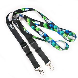 Custom Promotional Cheap Printed Kawaii <b>Polyester</b> Fabric Nylon Woven Satin <b>Lanyards</b> Printed with logo Custom <b>Lanyard</b> Manufacture - Product Image 3
