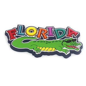 Imán de nevera personalizado con forma mediana de parque acuático, recuerdo de parque temático con personaje de dibujos animados en PVC suave 3D - Product Image 2