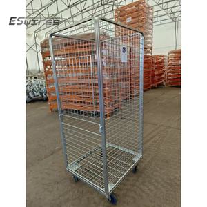 내구성 있는 중형 금속 접이식 세탁물 케이지 트롤리 - Product Image 5