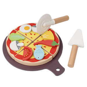 Juego <span class=keywords><strong>de</strong></span> Cortar <span class=keywords><strong>Pizza</strong></span> <span class=keywords><strong>de</strong></span> Madera, Juguete <span class=keywords><strong>de</strong></span> Cocina para Niños en Edad Preescolar, Juego <span class=keywords><strong>de</strong></span> Imitación para <span class=keywords><strong>Hacer</strong></span> <span class=keywords><strong>Pizza</strong></span>, Juguete Educativo Temprano para Niños - Product Image 1