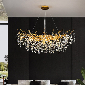 Nước Pháp Phong Cách Đèn Chùm Pha Lê Biệt Thự Sang Trọng Giọt Thiết Kế Với Có Thể Điều Chỉnh Chiều Cao Mới Đến Chi Nhánh-Phong Cách Lịch Thi Đấu - Product Image 5