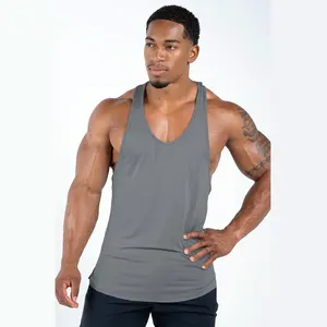 Bekleidungs lieferanten Racer back Athletic Gym Bambus Herren Tank Top