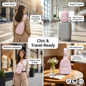 Riñonera Bandolera Personalizada con Logo para Verano, Mochila de Día para Mujer y Hombre, Bolso Pequeño de 2L con Correa para Hombro y Botón en el Pecho Estilo Lulu - Product Image 6