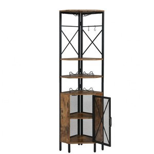 Mueble para vinos, mueble esquinero, mueble de almacenamiento, mueble alto para sala de estar, mueble para preparación de alimentos, mueble para té doméstico - Product Image 2