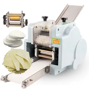 Tabletop Mini Roti Momo Silo Mai Gyoza Wonton Dumpling Skin Machine Automatic Maker Square Dumpling Wrapper Making Machine