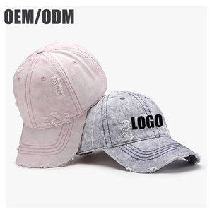 Gorras de Béisbol Personalizadas al por Mayor, Estilo Vintage, Lavables, sin Estructura, de Algodón, con Impresión Personalizada para Hombre, OEM/ODM - Product Image 1