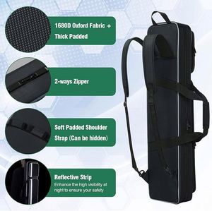 Fabricant de sacs de billard BSCI, sac de transport pour queues de billard, rembourré, imperméable, en Oxford, souple - Product Image 5