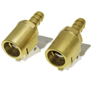 12mm large bore for heavy duty Auto brass tire valve air chuck with clip