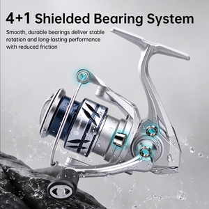 Moulinet de pêche spinning <span class=keywords><strong>Stradic</strong></span> 1000/2500/3000/<span class=keywords><strong>4000</strong></span> ultraléger 4+1BB 5.2:1 avec bobine en aluminium CNC et poignée métallique pliable pour eau salée - Product Image 3