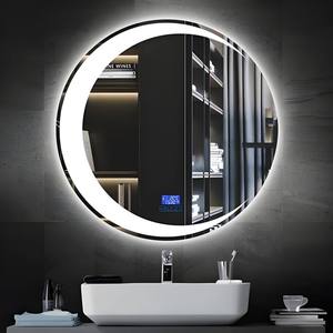 OEM Factory Direct Round Circle Vanity Smart Mirror with LED Lights Anti Fog Dimmable Touch Control for Hotel Bathroom Decor - Product Image 1