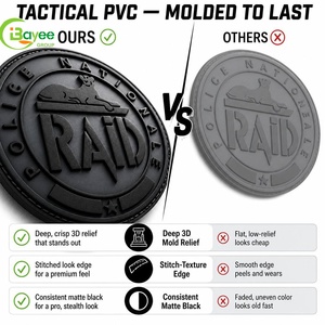 Eco-Friendly <b>Light</b> Weight High Grade Leather PVC/Rubber Patches Top Selling Premium Quality Customized Logo - Product Image 2