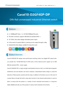 Switch Industrial POE+ de 8 Puertos, 10/100Mbps, Entrada de Alimentación Dual, IP40, para Tráfico y Seguridad, Soporte OEM/Al Por Mayor - Product Image 3