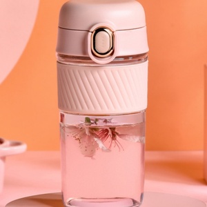 Vaso de Vidrio Portátil de 420 ml para el Verano, Botella de Gran Capacidad de Alta Calidad para Hombre y Mujer, Diseño Nuevo para Beber Directamente, Té - Product Image 6