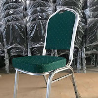 Chaise de banquet empilable moderne pour événements et réceptions, avec structure en aluminium, mobilier d'hôtel, vente en gros du fabricant