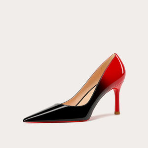 Nuovi tacchi alti <span class=keywords><strong>da</strong></span> <span class=keywords><strong>donna</strong></span> a punta <span class=keywords><strong>con</strong></span> tacchi sottili e suole rosse sfumate, bocca Sexy poco profonda, <span class=keywords><strong>scarpe</strong></span> singole <span class=keywords><strong>da</strong></span> banchetto versatili - Product Image 5