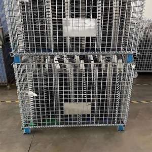 <span class=keywords><strong>Cage</strong></span> se pliante verrouillable résistante de stockage d'entrepôt - Product Image 6