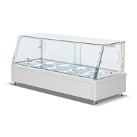 Chauffe-plats électrique commercial pour buffet, bain-marie, comptoir, acier inoxydable, chauffe-plats avec 2/3/4/6 bacs, 220V, en vente