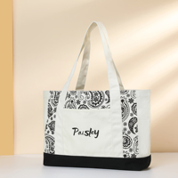 Groothandel Canvas Shopper met Aangepaste Fruitprint, Herbruikbare Dameshandtas, Katoenen Canvas Shopper, Aangepaste Tote Bag