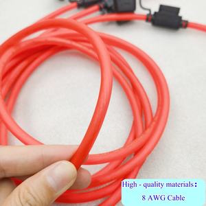 Pemegang sekering Inline kustom dengan penutup kawat <span class=keywords><strong>Harness</strong></span> 8AWG rakitan kabel untuk otomotif perahu mobil laut SUV truk Bus - Product Image 4