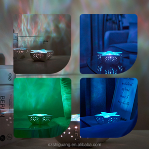 Năng động nước gợn đèn chiếu đại dương sóng ánh sáng chiếu 7 màu RGB ánh sáng ban đêm điều khiển cảm ứng có thể sạc lại sao biển đèn - Product Image 5