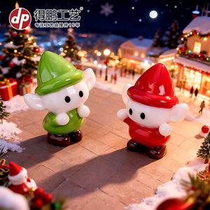 ตุ๊กตาเรซิ่นเอลฟ์คริสต์มาสขนาดเล็กสำหรับตกแต่งบ้านตุ๊กตาในช่วงเทศกาล - Product Image 1