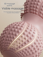 Ballon de massage en caoutchouc en forme d'arachide, taille unique 11 cm, pour yoga, pilates, relaxation des pieds et des muscles du dos